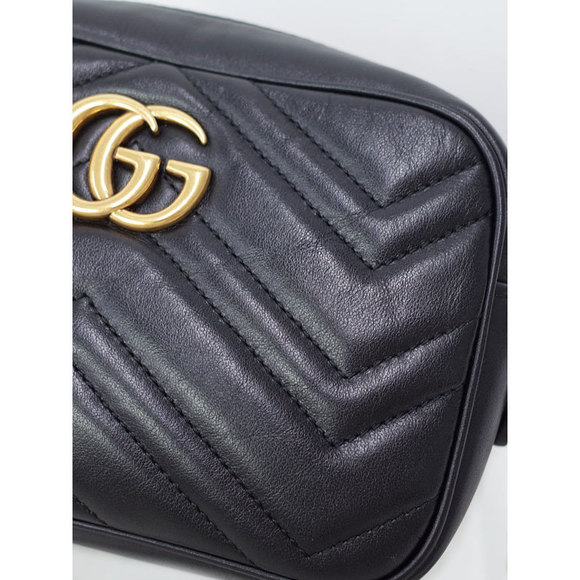 Gucci GG Marmont Quilted Mini Shoulder Bag Leather - Picture 7 of 8